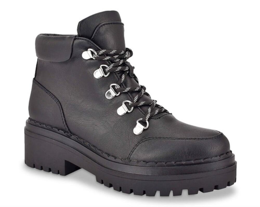 Indigo Rd Womens 9.5M Wrenley Black Lace Up Ankle Boots / NEW